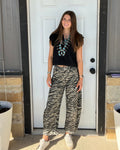 Kate Zebra Barrel Jean
